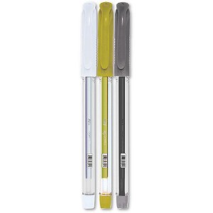 Caneta GEL ART 1.0MM Metálica – 3 Cores, Blister