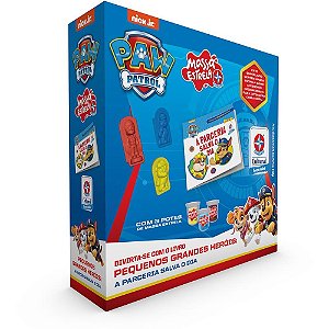 Livro Brinquedo Ilustrado Patrulha Canina Chase com Massa