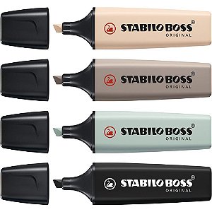 Caneta Marca Texto Stabilo BOSS 4 Cores Estojo