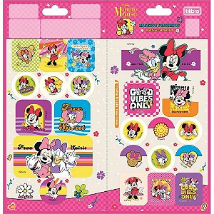 Adesivos Decorados Minnie 100X208MM com 2 Folhas Pacote com 10 Unidades