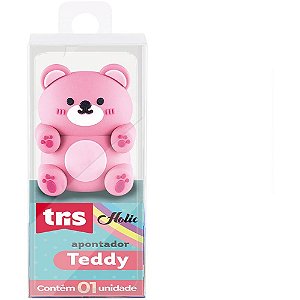 Apontador sem Depósito TRIS TEDDY 2 Cores Sortidas Display com 12 Unidades