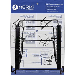 Suporte para Notebook Multi Level Preto SN-1263 com 20 Ajustes de Altura