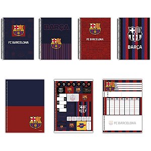 Caderno 10X1 Capa Dura Barcelona 160 Folhas (pacote com 4)