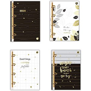 Caderno Argolado Happen 160 Folhas
