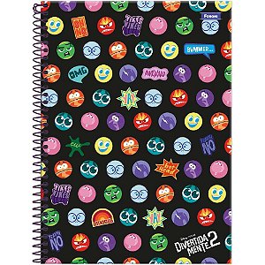 Caderno 01X1 Capa Dura Divertidamente 80 Folhas Pacote com 4