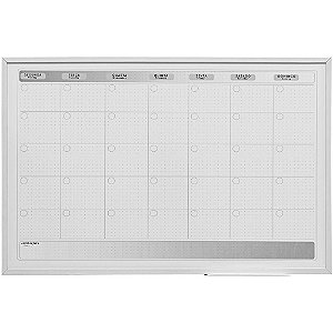 Quadro Planner FIT Preto e Branco 60X40CM Pacote com 2 Unidades
