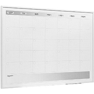 Quadro Planner FIT Preto e Branco 80X60CM Pacote com 2 Unidades