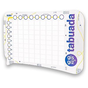 Quadro Planner Tabuada GIS e GIZ 20X30CM Pacote com 2 Unidades