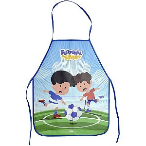 Avental Escolar Decorado Futebol Infantil 48X38CM