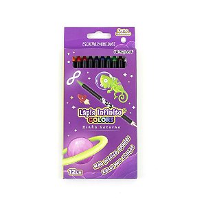 Lápis de COR Infinito Saturno 12 Cores – Não Precisa Apontar