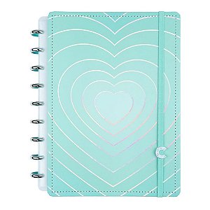 Caderno Inteligente Médio Turquoise Love 80 Folhas