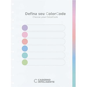 Caderno Inteligente Refil Grande Colorcode 90G 60 Folhas - Pacote