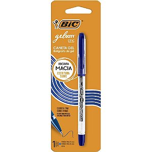 Caneta GEL BIC Gelocity Azul Blister - 1 Unidade