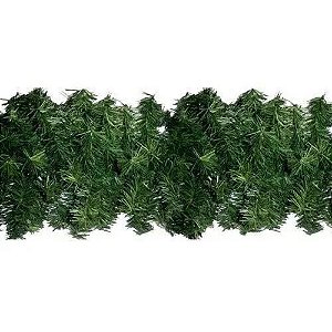 Artigo para Decoração Natal Festão Aramado Verde 270CM com 180 Pontas