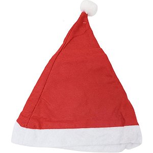 Artigo para Decoração Natal Gorro Papai Noel de Feltro Vermelho