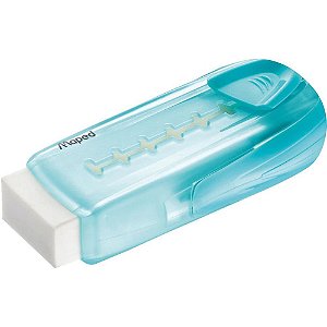 Borracha Decorada Estilete 3 Cores Pastel Sortidas com Capa Protetora - Pacote com 20 Unidades