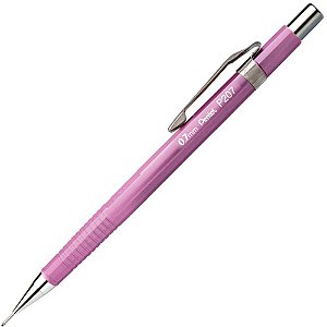 Lapiseira 0.7MM Metalizada Rosa Caixa com 6 Unidades