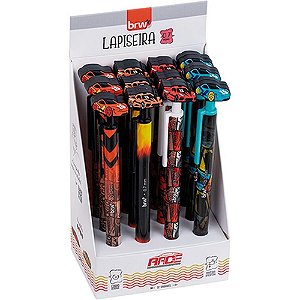 Lapiseira 0.7MM Divertida Race com Ponteira de Silicone - 4 Modelos Sortidos - Display com 12 Unidades