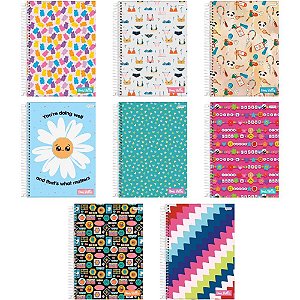 Caderno de Desenho Universitário Capa Dura Stella 80 Folhas - Pacote com 4 Unidades