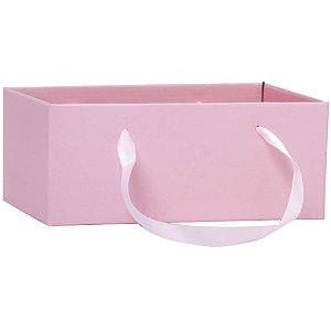 Cachepot Paper Decorado Hana Retangular com ALÇA 24X15X10CM Pacote com 5 Unidades