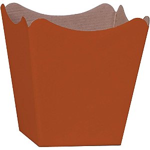 Cachepot Paper Decorado Helena Retangular com ALÇA 24X15X10CM - Pacote com 5 Unidades