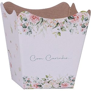 Cachepot Paper Decorado Pote 11 Alice 11X11X9CM - Pacote com 10