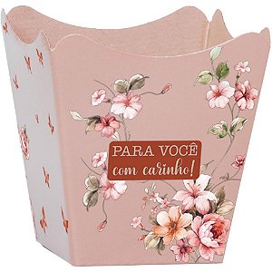 Cachepot Paper Decorado Pote 11 Helena 11X11X9CM - Pacote com 10