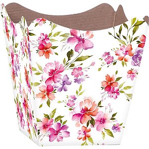 Cachepot Paper Decorado Pote 15 AYLA 16X17X11CM - Pacote com 10