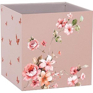 Cachepot Paper Decorado Pote 15 Helena Quadrado 15X15CM - Pacote com 10 Unidades