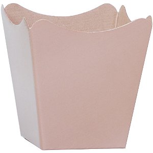 Cachepot Paper Liso Pote 11 Nude 11X11X9CM - Pacote com 10 Unidades