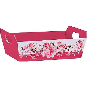 Cesta de Papel Valência 21,5X8X15CM - Pacote com 5
