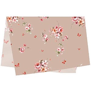Papel Seda Decorado 50X70CM Helena - Pacote com 50 Unidades