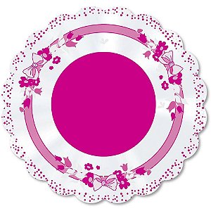 Poli Redondo 38CM com Laço PINK Pacote com 50 Unidades