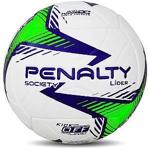 Bola de Futebol Society Líder XXIV Branca - Verde - Roxa