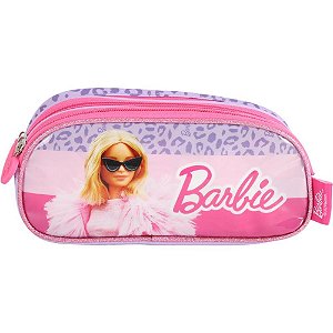 Estojo Triplo Barbie Tecido Violeta
