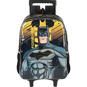 Mochila Infantil com Rodinha Batman G Preta C/ ALÇA