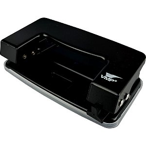 Perfurador de Papel PL820 para 10 Folhas 2 Furos Preto