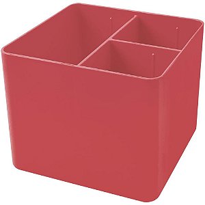 Acessório para Mesa Porta Objetos Aromas Morango 3 Divisórias