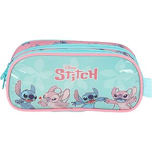 Estojo Duplo STITCH Tecido Verde