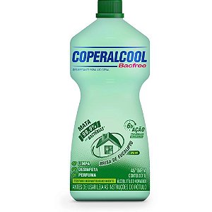 álcool Coperalcool Bacfree 46° INPM Eucalipto 1L Caixa com 12