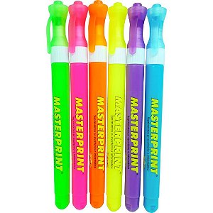 Caneta Marca Texto MP 610 Neon SLIM 6 Cores Estojo