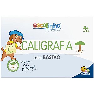Livro Caligrafia Escolinha Sistema UV Bastão 32 Páginas