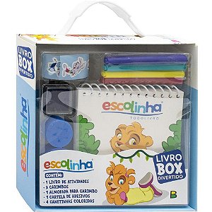 Livro de Atividades BOX Divertido Escolinha com 10 Peças