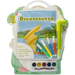 Livro Infantil Colorir Dinossauro KIT com 07 Peças 16 Páginas