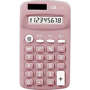 Calculadora de Bolso 8 DIG. MOD C-105 Rosa