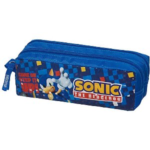 Estojo Duplo Sonic STEP IT UP PVC - 21X9X8CM