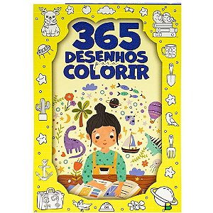 Livro Infantil 365 Desenhos para Colorir - 288 Folhas
