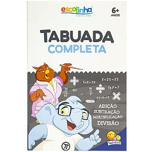 Livro Pedagógico Tabuada Escolinha 14X21CM 32 Páginas