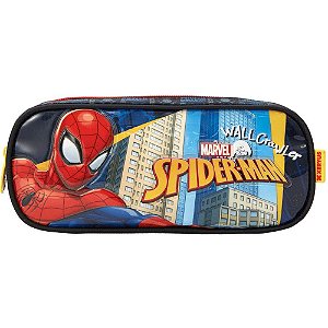 Estojo Simples SPIDER-MAN X1-B com Frente em PVC Cristal e Puxadores Personalizados