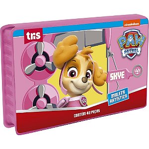 Maleta para Pintura Patrulha Canina SKYE com 42 Peças Artísticas